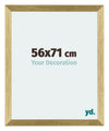 Mura MDF Bilderrahmen 56x71cm Gold Glanz Vorne Messe | Yourdecoration.de