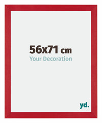 Mura MDF Bilderrahmen 56x71cm Rot Vorne Messe | Yourdecoration.de