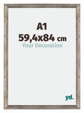 Mura MDF Bilderrahmen 59 4x84cm A1 Metall Vintage Vorne Messe | Yourdecoration.de