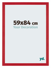 Mura MDF Bilderrahmen 59x84cm Rot Vorne Messe | Yourdecoration.de