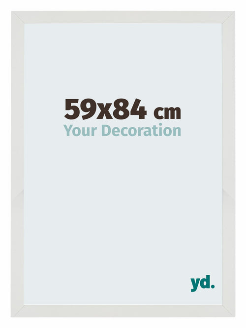 Mura MDF Bilderrahmen 59x84cm Weiss Matt Vorne Messe | Yourdecoration.de