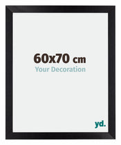 Mura MDF Bilderrahmen 60x70cm Schwarz Matt Vorne Messe | Yourdecoration.de