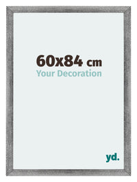 Mura MDF Bilderrahmen 60x84cm Grau Gewischt Vorne Messe | Yourdecoration.de