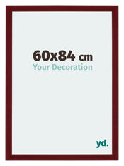 Mura MDF Bilderrahmen 60x84cm Weinrot Gewischt Vorne Messe | Yourdecoration.de