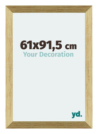 Mura MDF Bilderrahmen 61x91 5cm Gold Glanz Vorne Messe | Yourdecoration.de