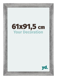 Mura MDF Bilderrahmen 61x91 5cm Grau Gewischt Vorne Messe | Yourdecoration.de