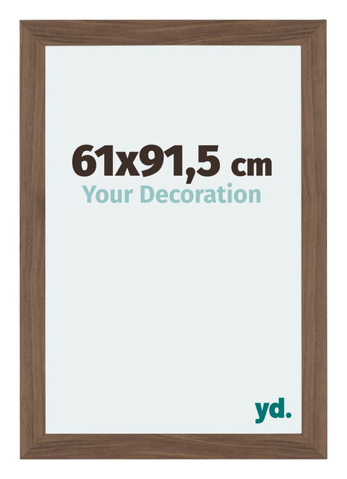 Mura MDF Bilderrahmen 61x91 5cm Nussbaum Dunkel Vorne Messe | Yourdecoration.de