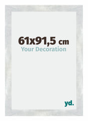 Mura MDF Bilderrahmen 61x91 5cm Silberglanz Vintage Vorne Messe | Yourdecoration.de