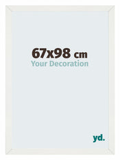 Mura MDF Bilderrahmen 67x98cm Weiss Gewischt Vorne Messe | Yourdecoration.de