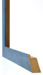 Mura MDF Bilderrahmen 70x70cm Hell Blau Geveegd Detail Querschnitt | Yourdecoration.de