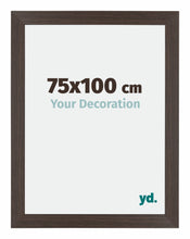 Mura MDF Bilderrahmen 75x100cm Eiche Dunkel Vorne Messe | Yourdecoration.de