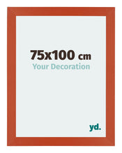 Mura MDF Bilderrahmen 75x100cm Orange Vorne Messe | Yourdecoration.de
