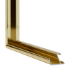 New York Aluminium Bilderrahmen 18x24cm Gold Glanz Detail Querschnitt | Yourdecoration.de