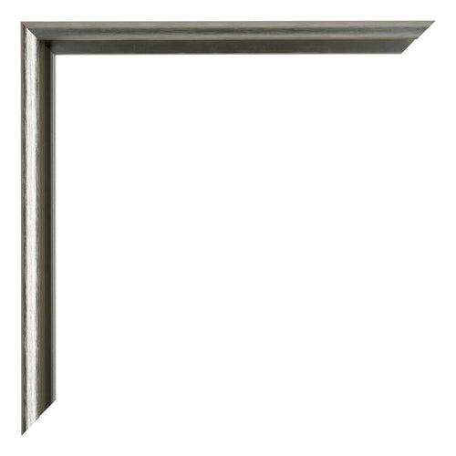 New York Aluminium Bilderrahmen 20x20cm Mercury Struktur Detail Ecke | Yourdecoration.de
