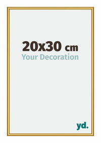 New York Aluminium Bilderrahmen 20x30cm Gold Glanz Vorne Messe | Yourdecoration.de