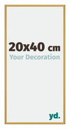 New York Aluminium Bilderrahmen 20x40cm Gold Glanz Vorne Messe | Yourdecoration.de