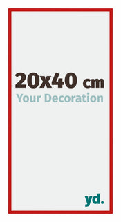 New York Aluminium Bilderrahmen 20x40cm Rot Ferrari Vorne Messe | Yourdecoration.de