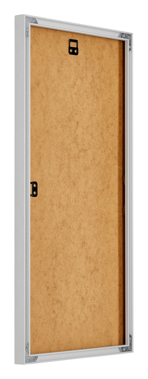New York Aluminium Bilderrahmen 20x40cm Silber Matt Rucksteite Schrag | Yourdecoration.de