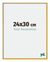 New York Aluminium Bilderrahmen 24x30cm Gold Glanz Vorne Messe | Yourdecoration.de