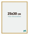 New York Aluminium Bilderrahmen 25x30cm Gold Glanz Vorne Messe | Yourdecoration.de