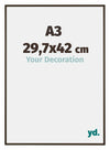New York Aluminium Bilderrahmen 29 7x42cm A3 Nussbaum Struktur Vorne Messe | Yourdecoration.de