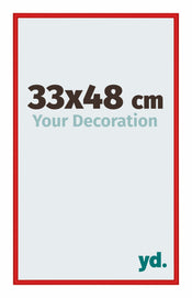 New York Aluminium Bilderrahmen 33x48cm Ferrari Rot Vorne Messe | Yourdecoration.de