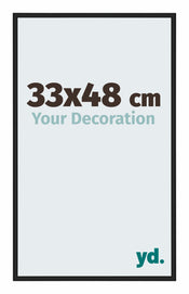New York Aluminium Bilderrahmen 33x48cm Schwarz Matt Vorne Messe | Yourdecoration.de