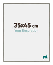 New York Aluminium Bilderrahmen 35x45cm Mercury Struktur Vorne Messe | Yourdecoration.de