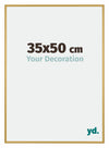New York Aluminium Bilderrahmen 35x50cm Gold Glanz Vorne Messe | Yourdecoration.de