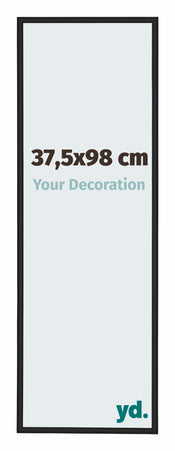 New York Aluminium Bilderrahmen 37 5x98cm Schwarz Matt Vorne Messe | Yourdecoration.de