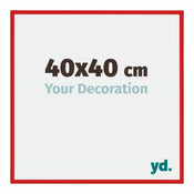 New York Aluminium Bilderrahmen 40x40cm Rot Ferrari Vorne Messe | Yourdecoration.de