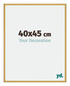 New York Aluminium Bilderrahmen 40x45cm Gold Glanz Vorne Messe | Yourdecoration.de
