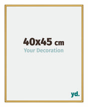 New York Aluminium Bilderrahmen 40x45cm Gold Glanz Vorne Messe | Yourdecoration.de