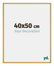 New York Aluminium Bilderrahmen 40x50cm Gold Glanz Vorne Messe | Yourdecoration.de