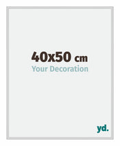 New York Aluminium Bilderrahmen 40x50cm Silber Matt Vorne Messe | Yourdecoration.de