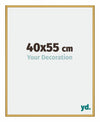 New York Aluminium Bilderrahmen 40x55cm Gold Glanz Vorne Messe | Yourdecoration.de