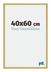 New York Aluminium Bilderrahmen 40x60cm Gold Glanz Vorne Messe | Yourdecoration.de