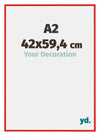 New York Aluminium Bilderrahmen 42x59 4cm A2 Rot Ferrari Vorne Messe | Yourdecoration.de
