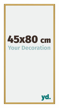 New York Aluminium Bilderrahmen 45x80cm Gold Glanz Vorne Messe | Yourdecoration.de