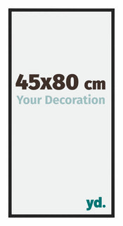 New York Aluminium Bilderrahmen 45x80cm Schwarz Matt Vorne Messe | Yourdecoration.de