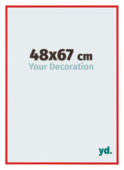 New York Aluminium Bilderrahmen 48x67cm Ferrari Rot Vorne Messe | Yourdecoration.de