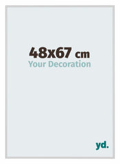 New York Aluminium Bilderrahmen 48x67cm Silber Matt Vorne Messe | Yourdecoration.de