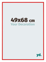 New York Aluminium Bilderrahmen 49x68cm Ferrari Rot Vorne Messe | Yourdecoration.de
