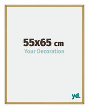 New York Aluminium Bilderrahmen 55x65cm Gold Glanz Vorne Messe | Yourdecoration.de