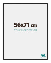 New York Aluminium Bilderrahmen 56x71cm Schwarz Matt Vorne Messe | Yourdecoration.de