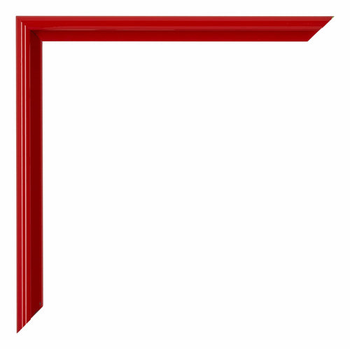 New York Aluminium Bilderrahmen 60x84cm Rot Ferrari Detail Ecke | Yourdecoration.de