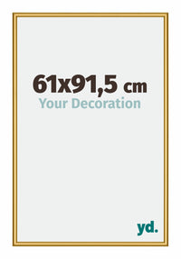 New York Aluminium Bilderrahmen 61x91 5cm Gold Glanz Vorne Messe | Yourdecoration.de