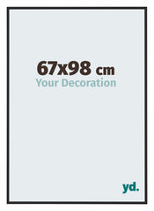 New York Aluminium Bilderrahmen 67x98cm Schwarz Matt Vorne Messe | Yourdecoration.de