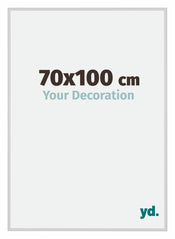 New York Aluminium Bilderrahmen 70x100cm Silber Matt Vorne Messe | Yourdecoration.de