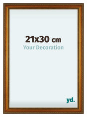 Oxford Holz Bilderrahmen 21x30cm Gold Antik Vorne Messe | Yourdecoration.de